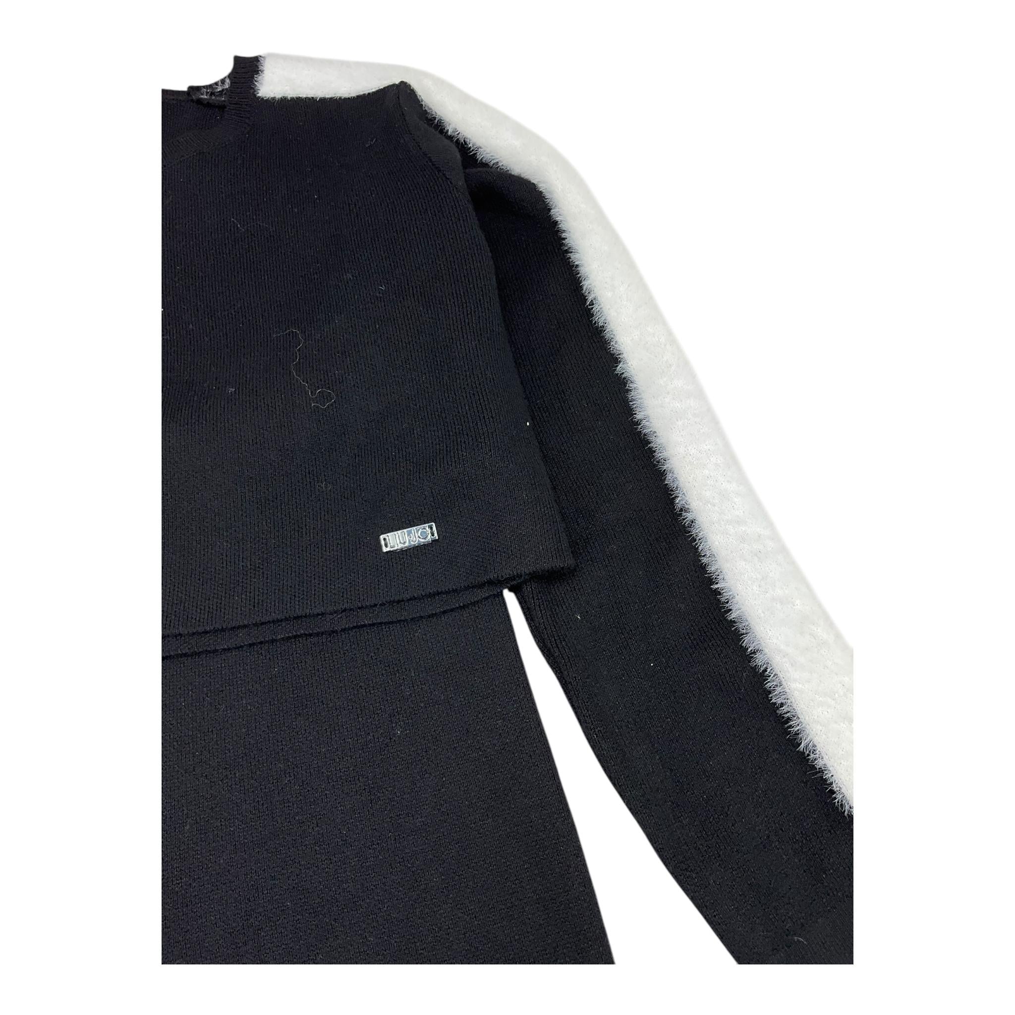 LIU JO completo 2 pezzi maglia-pantalone modello zampa Nero per Bambina GF4135 NERO LIU JO