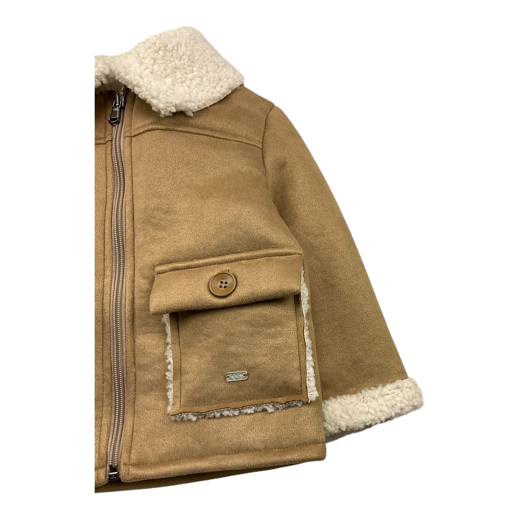 LE BEBE' montone tinta unita con zip Cammello per Neonato LBB5190 CAMMELLO LE BEBE'
