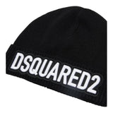 DSQUARED2 cappello tinta unita con stampa Nero per Bambino DQ2650 NERO DSQUARED2