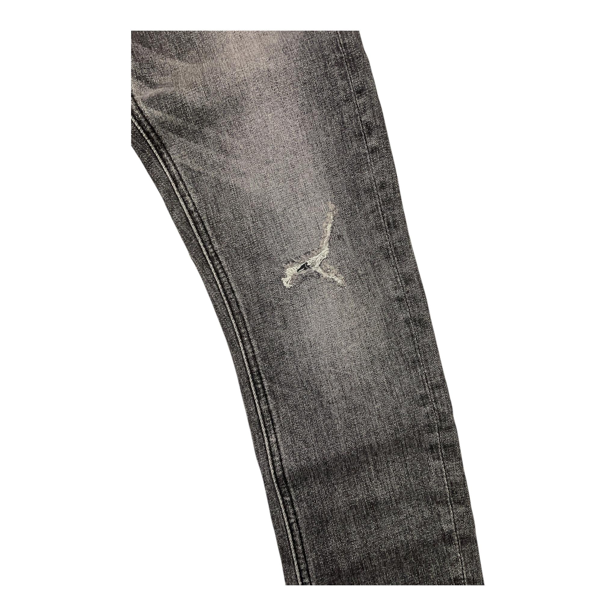 DANIELE ALESSANDRINI jeans tinta unita con girovita regolabile Grigio per Bambino 31PD00053J GRIGIO DANIELE ALESSANDRINI