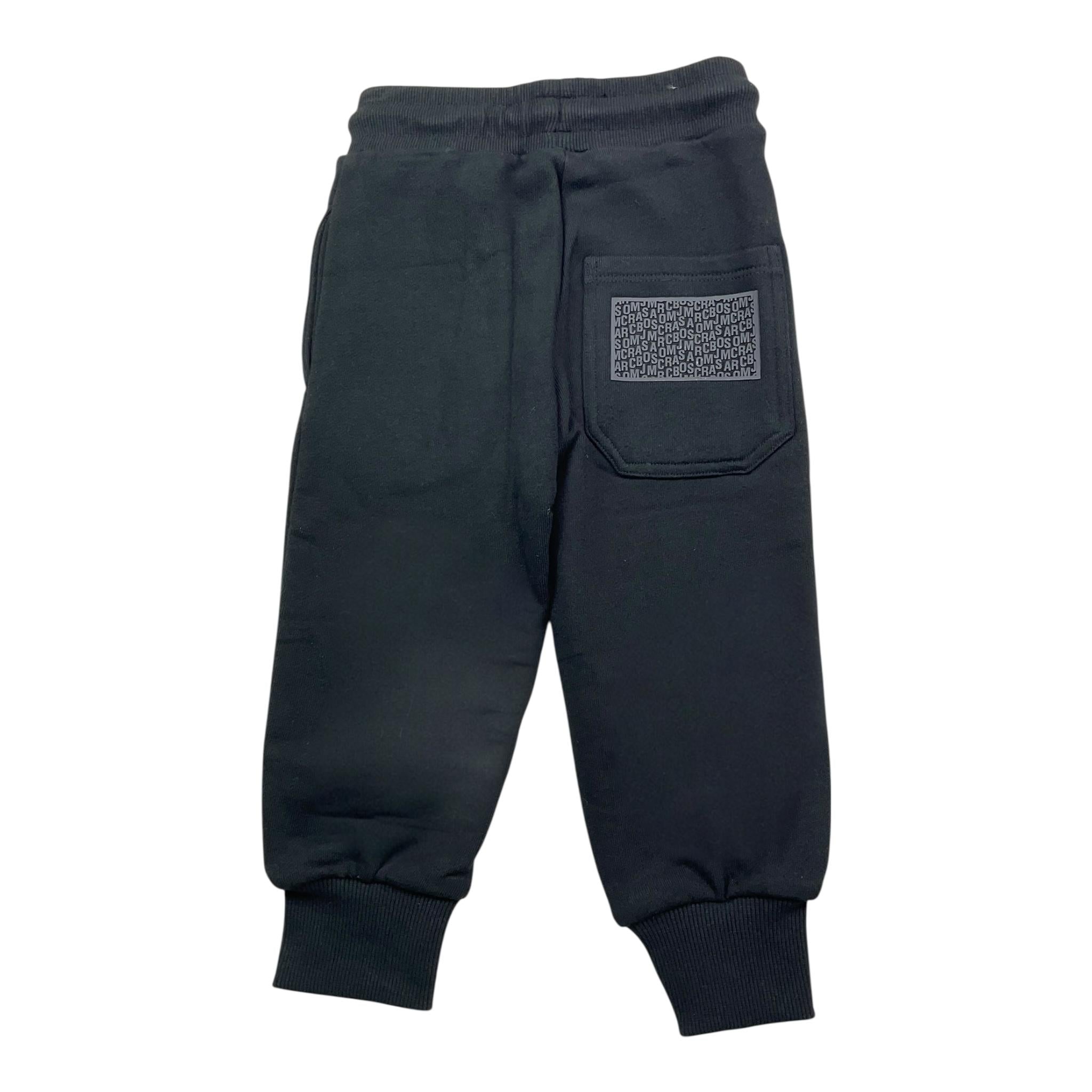 MARC JACOBS pantalone modello tuta tinta unita con stampa Nero per Bambino W60315 NERO MARC JACOBS