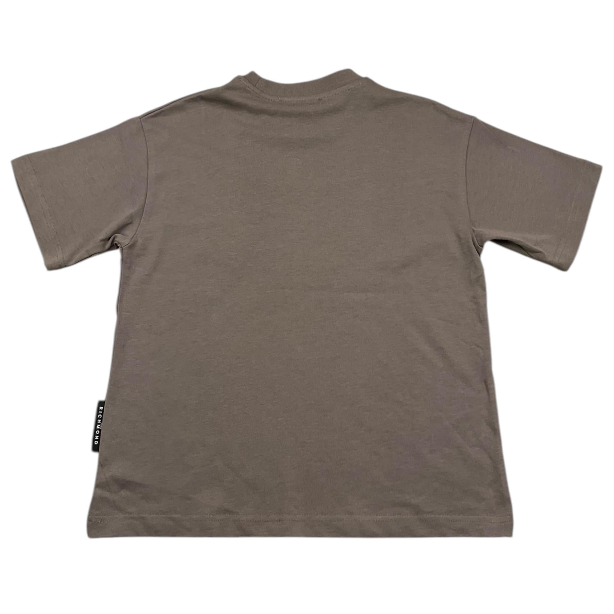 JOHN RICHMOND t-shirt girocollo tinta unita cn applicazioni Grigio per Bambino RBA25079TS GRIGIO JOHN RICHMOND