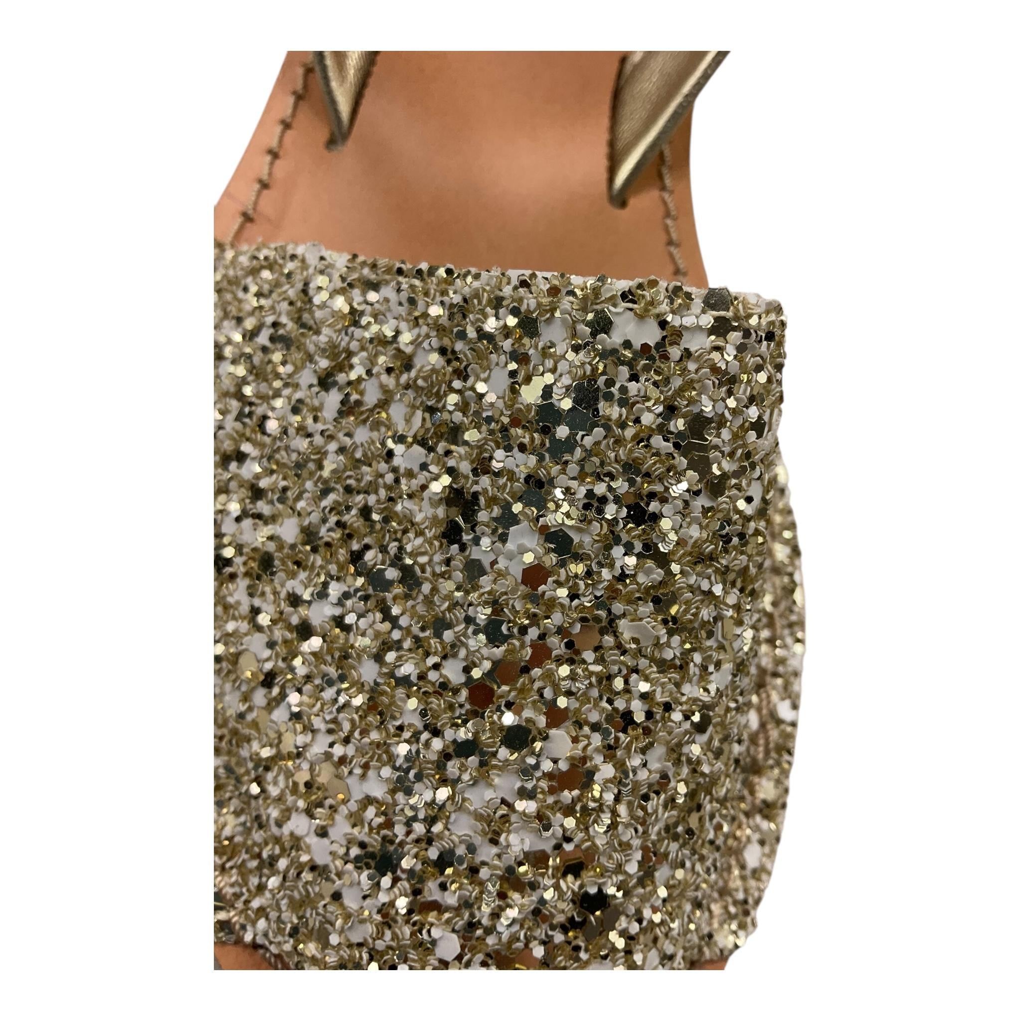 PANYNO sandali tinta unita con brillantini Oro per Bambina B1822 ORO PANYNO
