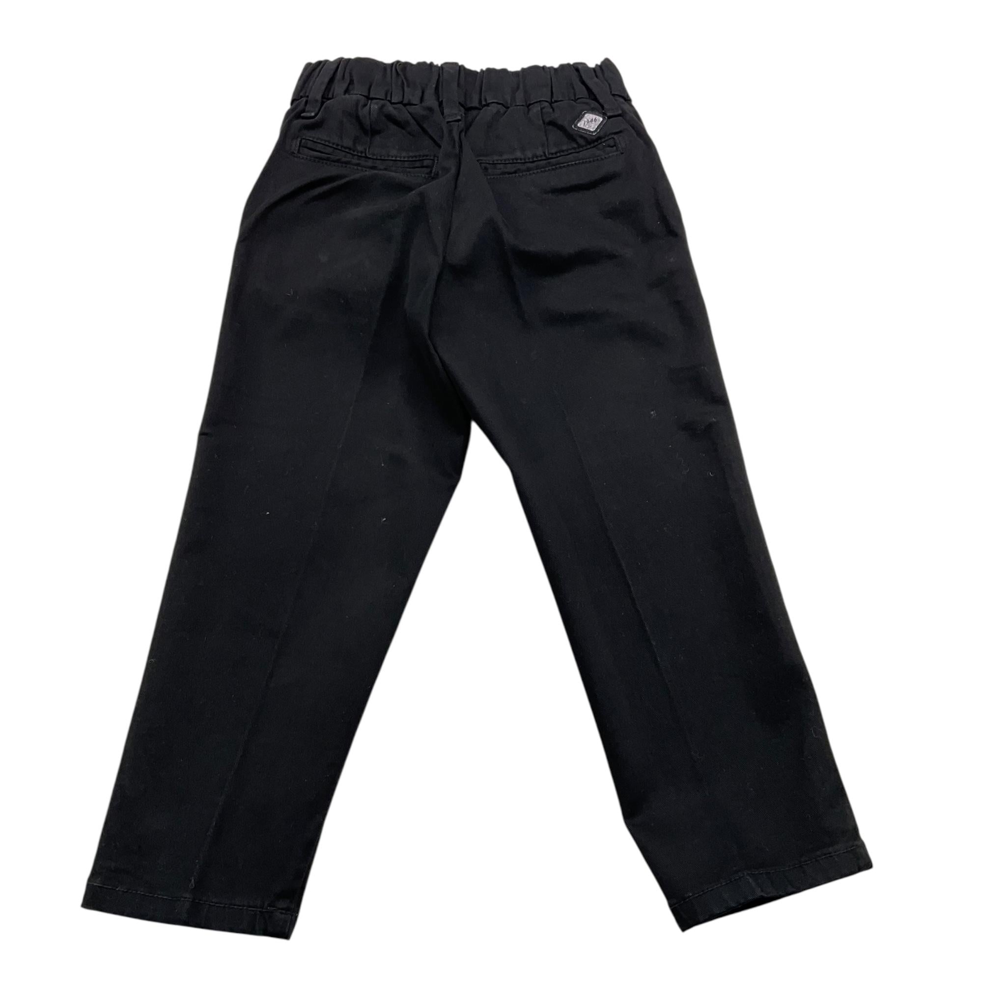 NUPKEET pantalone tinta unita cn elastico in vita Nero per Bambino 24NK281 NERO NUPKEET