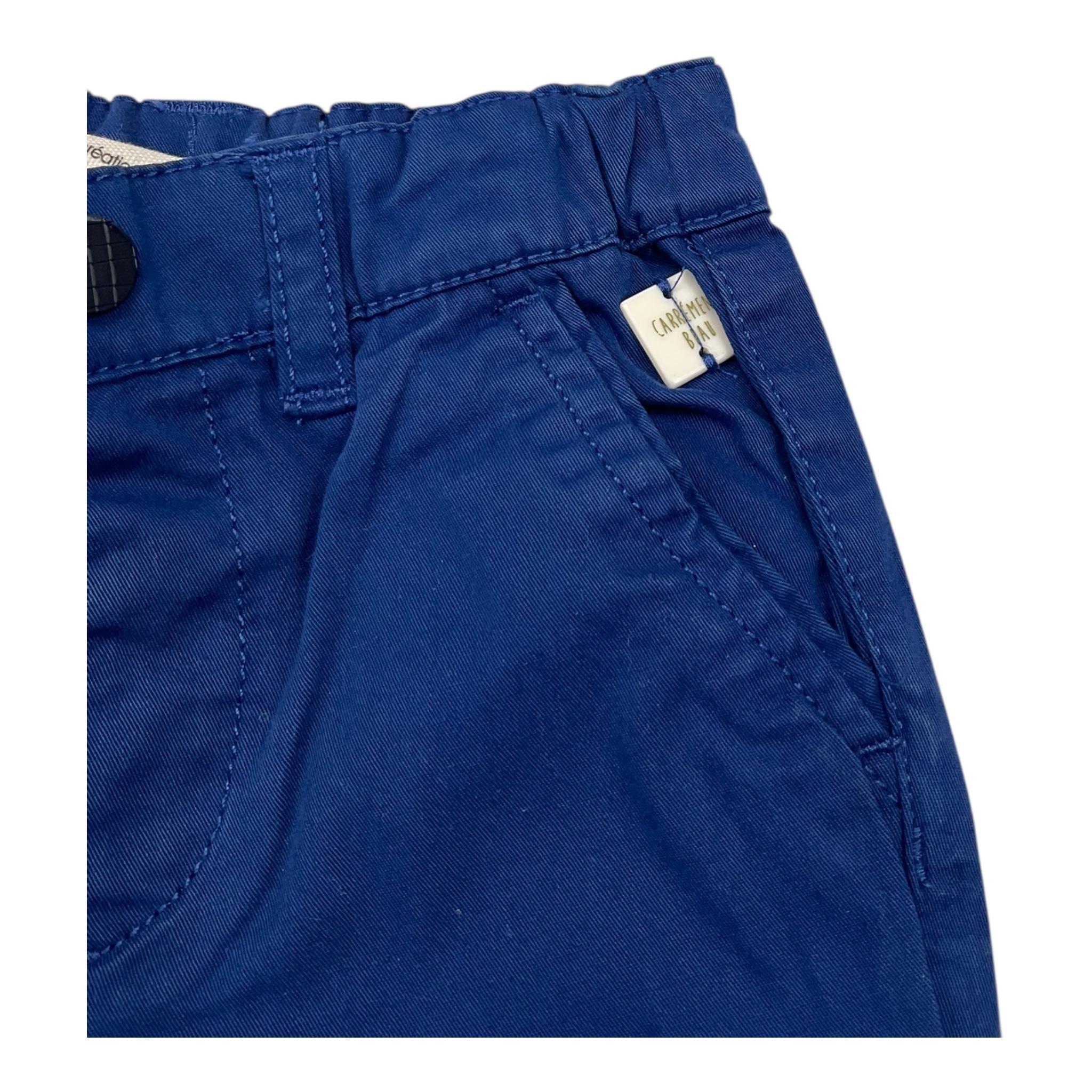 CARRE'MENT BEAU pantalone tinta unita con girovita regolabile Blu per Neonato Y04134 BLU CARRE'MENT BEAU