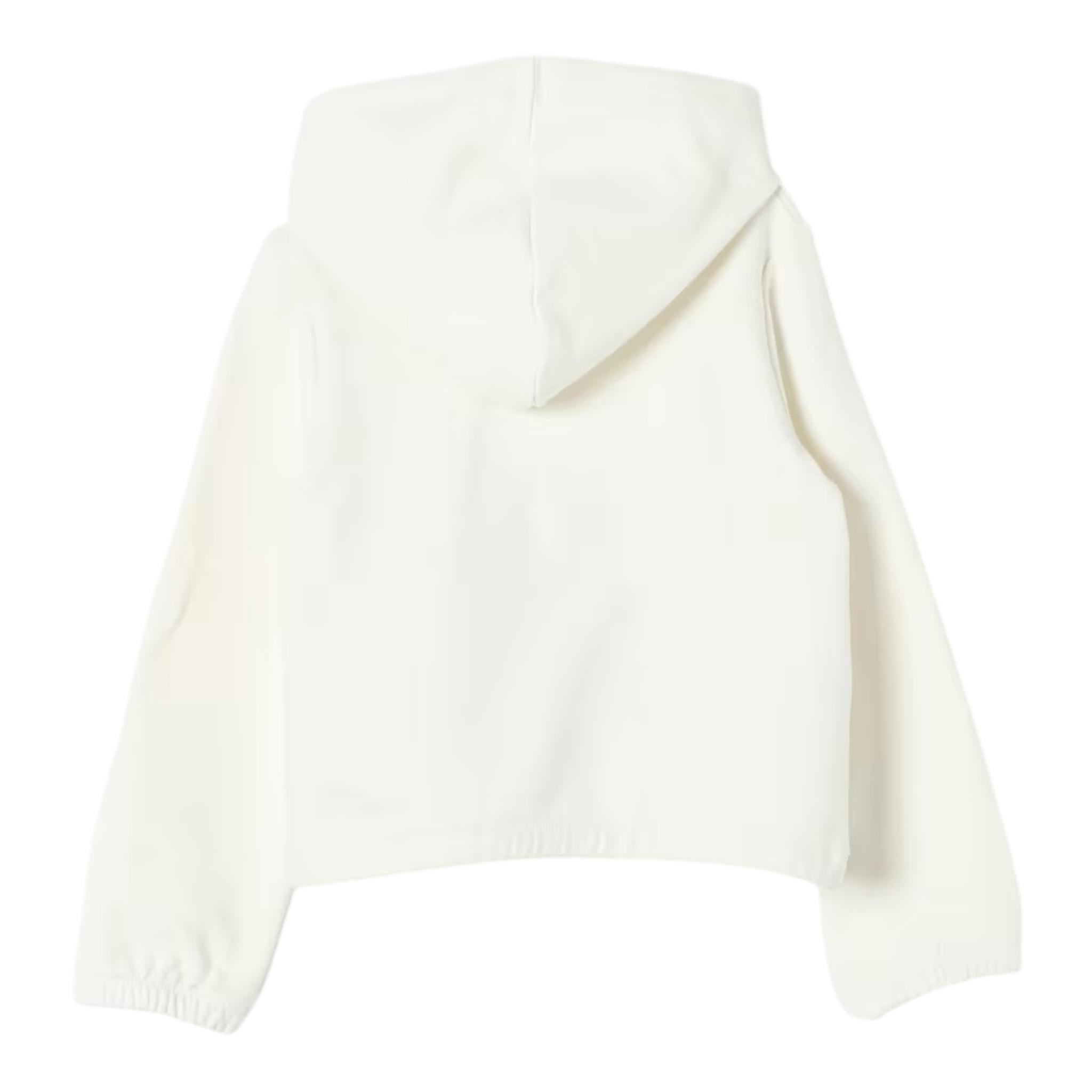 LIU JO felpa tinta unita con cappuccio e stampa Panna per Bambina KF4059X PANNA LIU JO