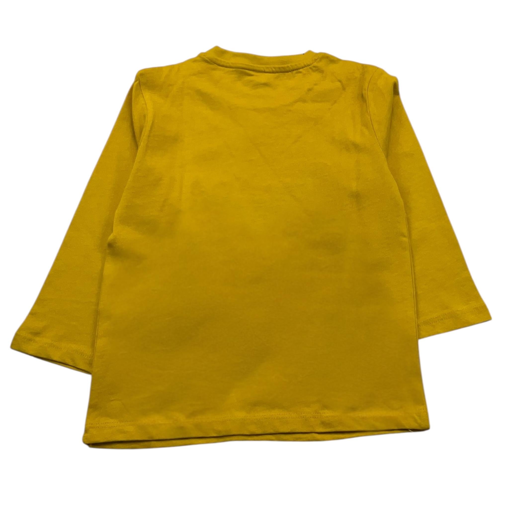 LOSAN shirt girocollo tinta unita con stampa in contrasto Giallo per Bambino 51033101016012 GIALLO LOSAN