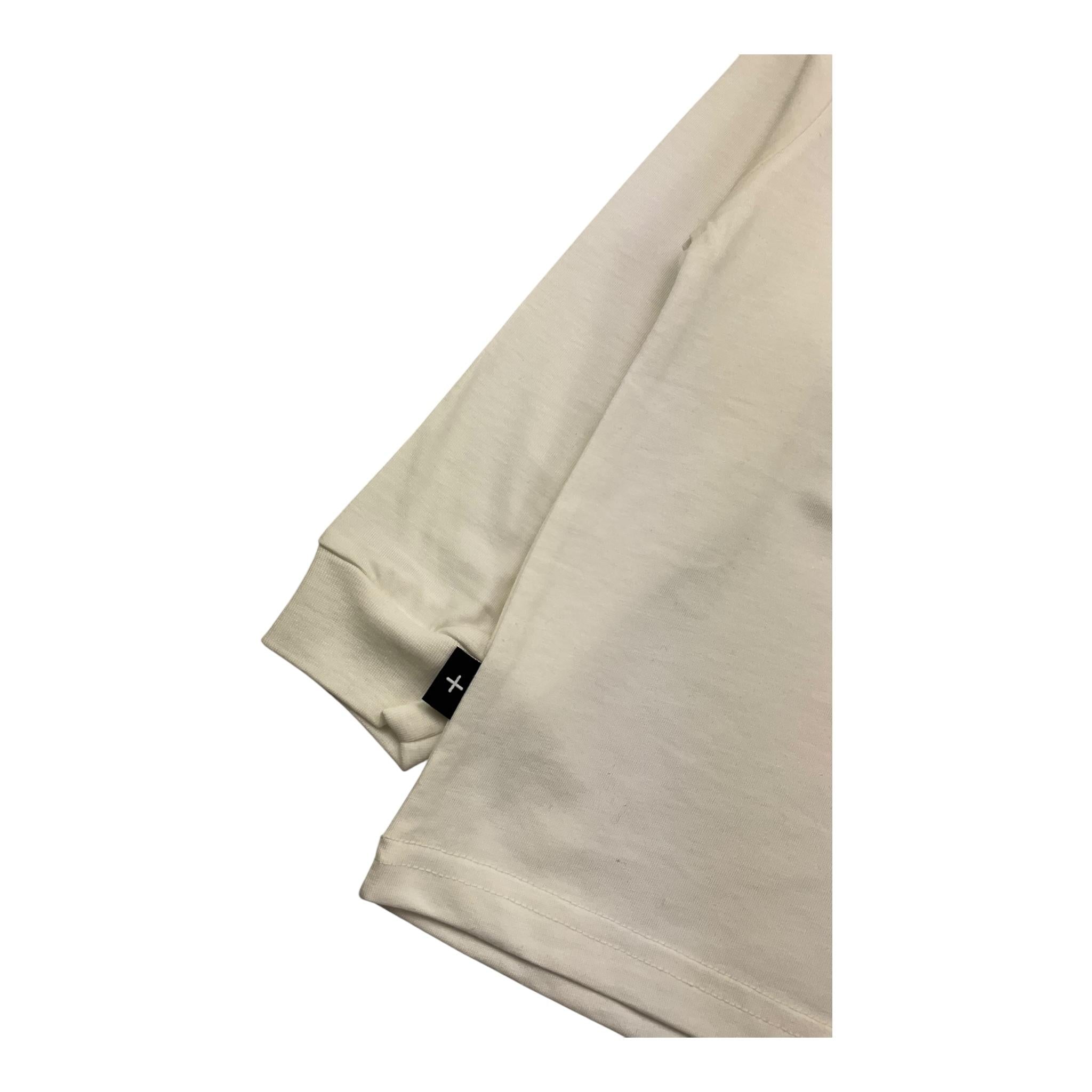 SHOE shirt girocollo tinta unita con maniche in contrasto Panna per Bambino TONY0518 PANNA SHOE