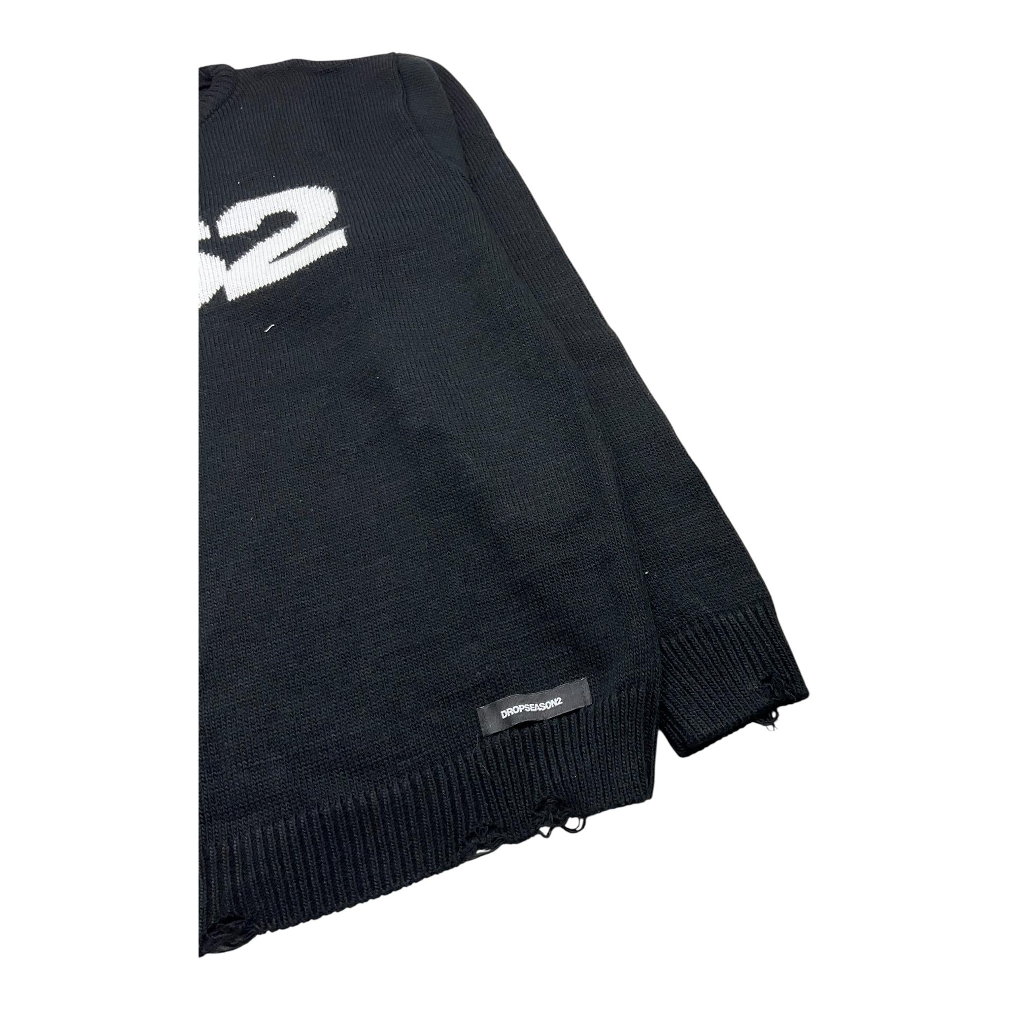 DROPSEASON2 maglia girocollo tinta unita con logo Nero per Bambino FW242K04 NERO DROPSEASON2