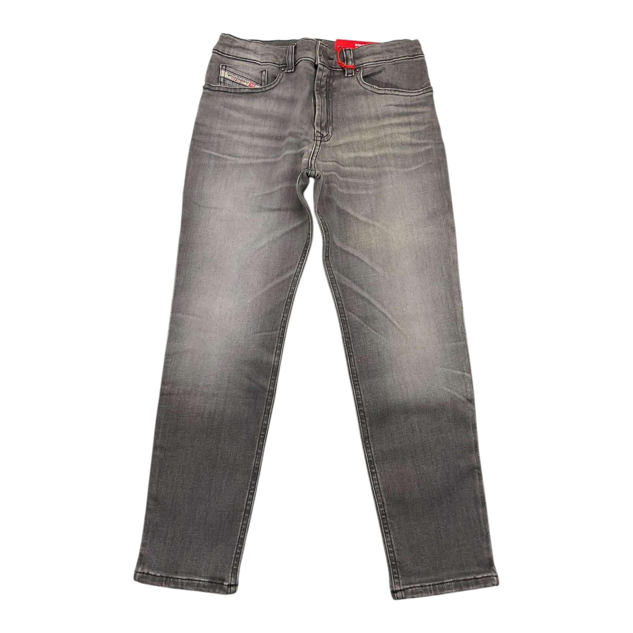 DIESEL jeans tinta unita con girovita regolabile Grigio per Bambino J00805 GRIGIO DIESEL