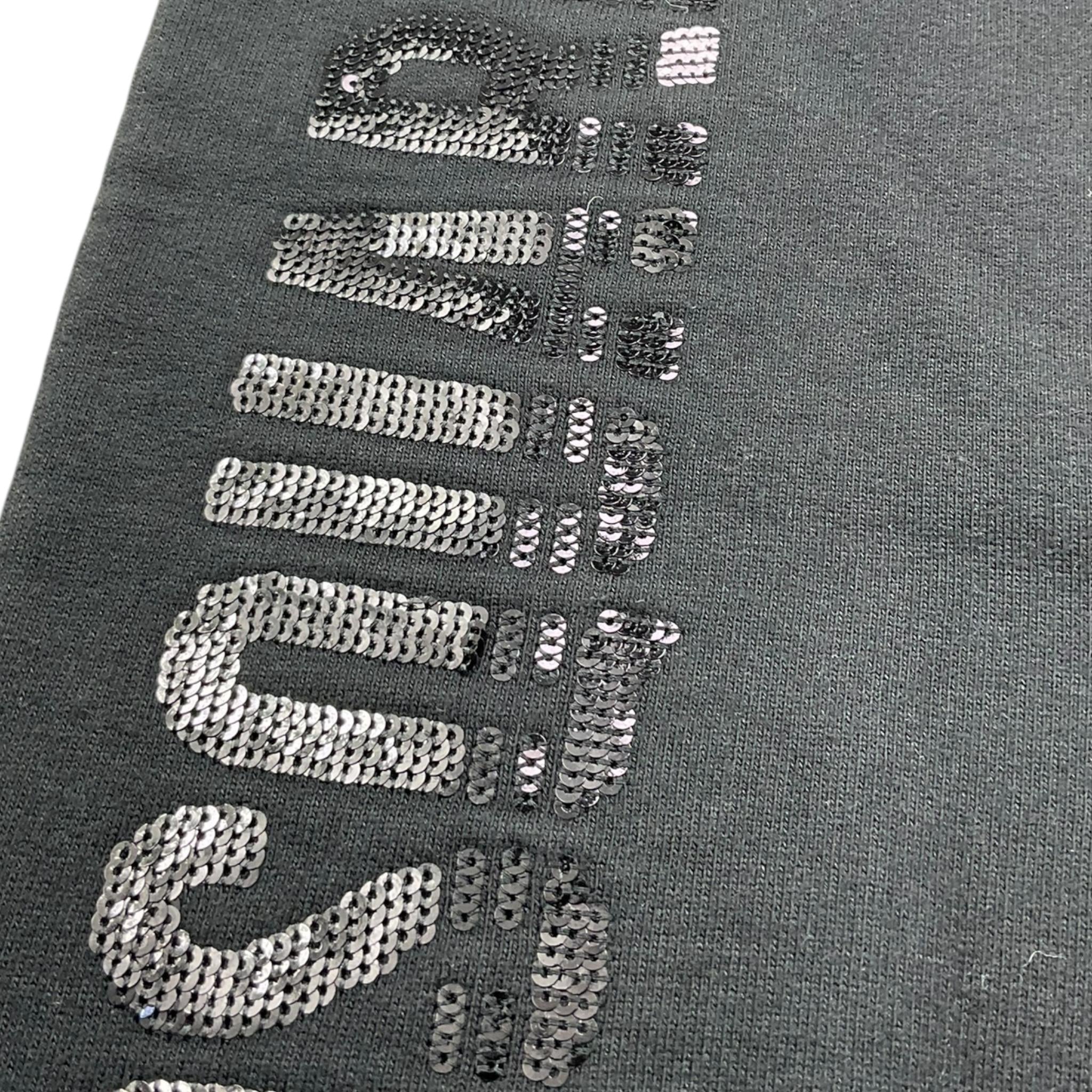 DSQUARED2 pantalone tinta unita con paillettes Nero per Bambina DQ04BF NERO DSQUARED2