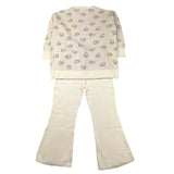LIU JO completo 2 pezzi maglia-pantalone modello zampa Panna per Bambina KF4034 PANNA LIU JO
