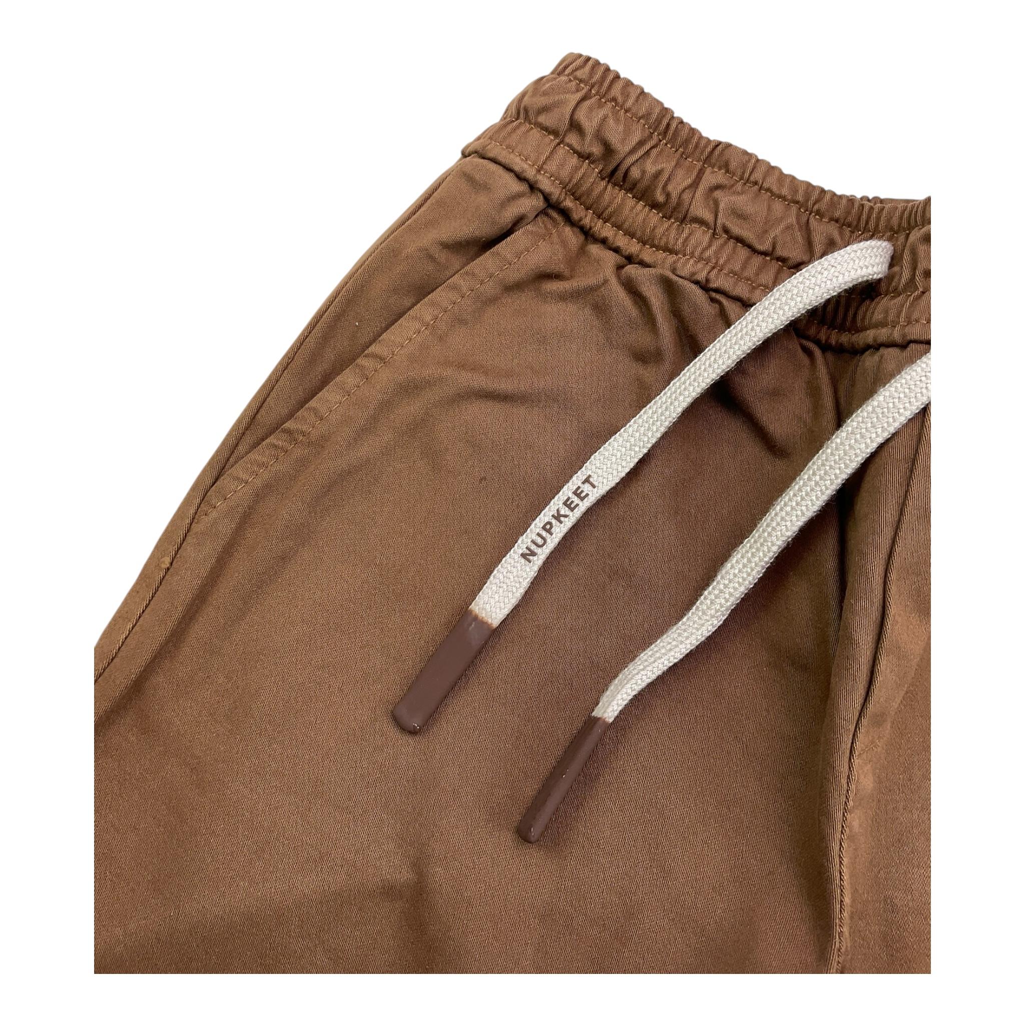 NUPKEET pantalone tinta unita con elastico in vita Marrone per Bambino 24NK288 MARRONE NUPKEET