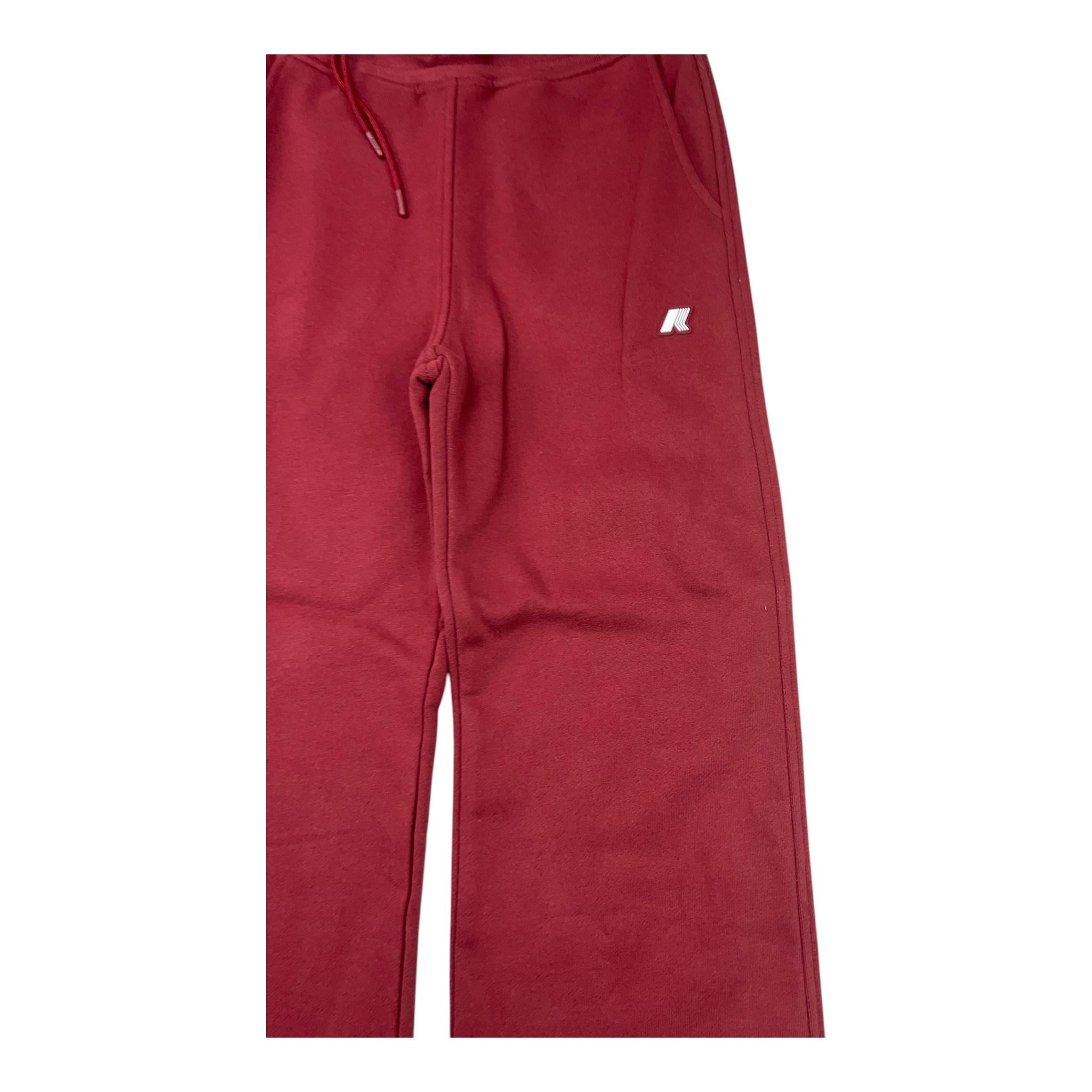 K-WAY pantalone in tuta tinta unita modello a palazzo Bordeaux per Bambina K41417W BORDEAUX K-WAY