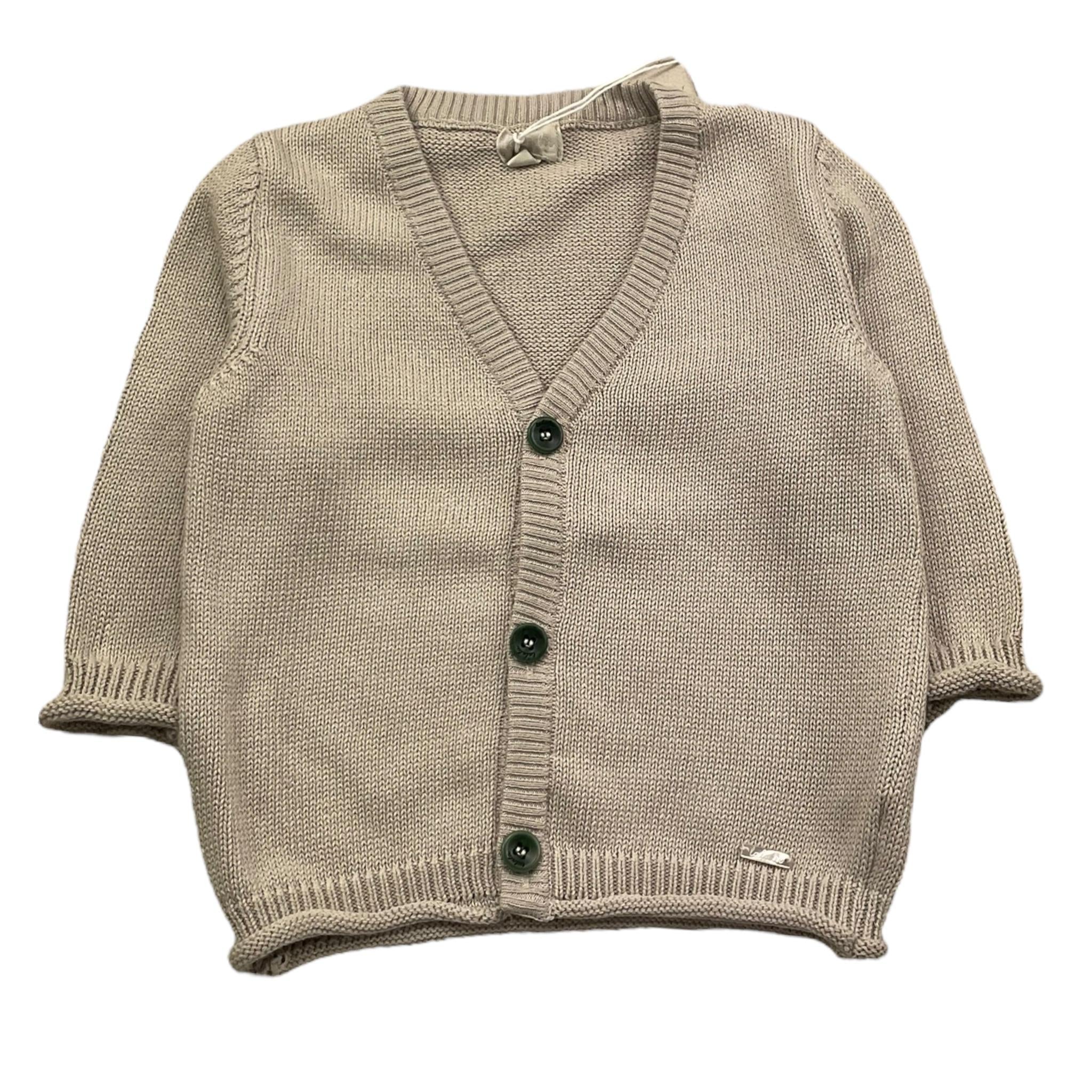 LALALU' cardigan tinta unita Beige per Neonato MGL4L BEIGE LALALU'