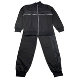 MAISON 9 PARIS completo 2 pezzi felpa con zip-pantalone tinta unita Nero per Bambino F70060 NERO MAISON 9 PARIS