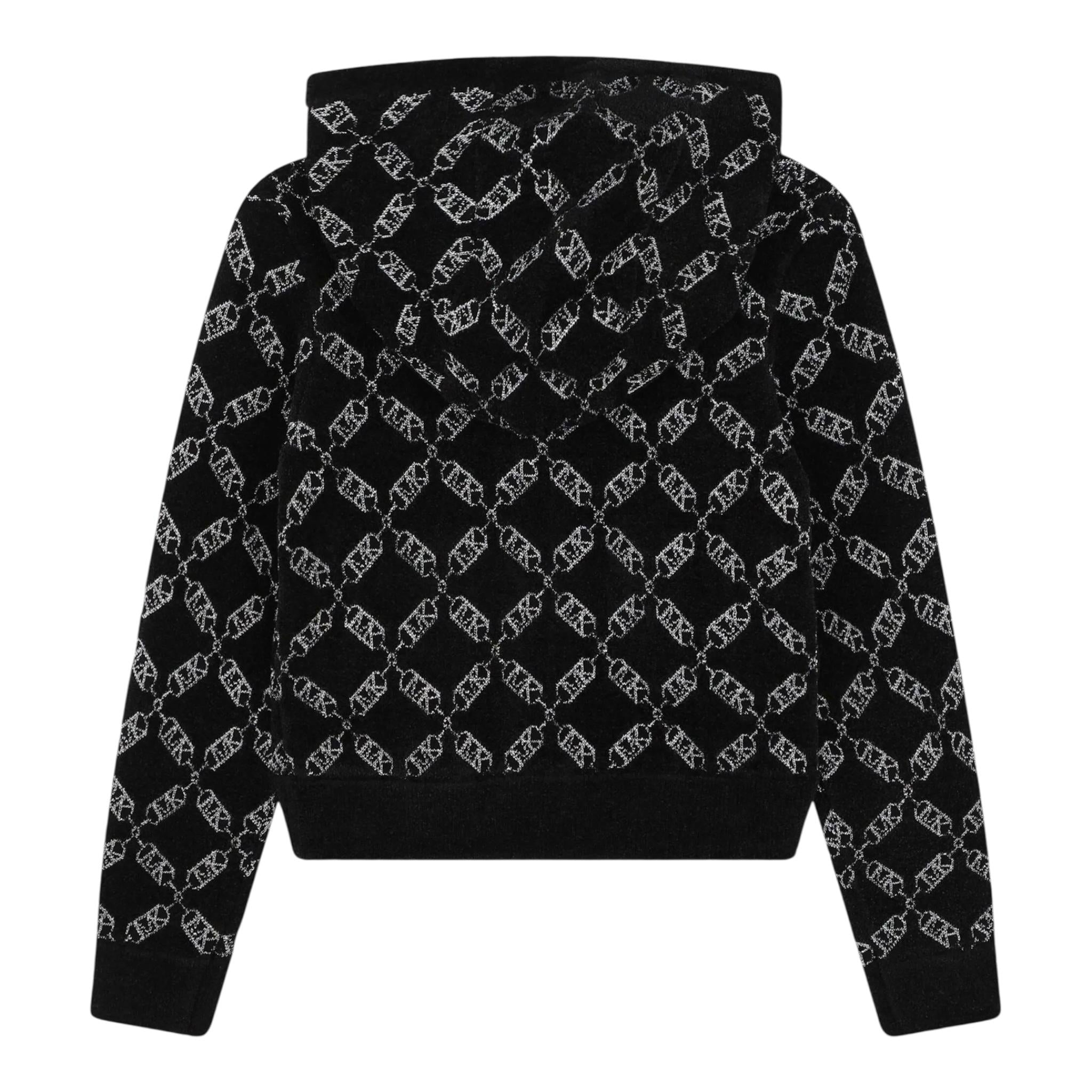 MICHAEL KORS felpa tinta unita logata con zip e cappuccio Nero per Bambina R30163X NERO MICHAEL KORS