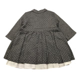 NANAN abito manica lunga tinta unita Grigio per Bambina I2343024GRJ GRIGIO NANAN