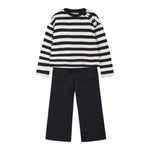 MAYORAL completo 2pz maglia-pantalone bicolore fantasia a righe Bianco/nero per Bambina 4554 BIANCO/NERO MAYORAL