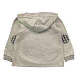 PETIT INDI felpa tinta unita con cappuccio Grigio per Bambino AW24BK7710 GRIGIO PETIT INDI