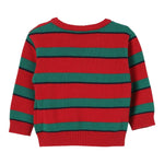 MOSCHINO maglia girocollo fantasia a righe con ricamo orso Rosso/verde per Neonato MXW00JX ROSSO/VERDE MOSCHINO