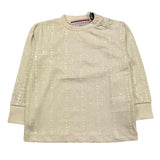 CESARE PACIOTTI shirt girocollo tinta unita con stampa Panna per Neonato TSP5351B PANNA CESARE PACIOTTI