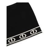 TWINSET gonna tinta unita con logo Nero per Bambina 242GJ3164X NERO TWINSET