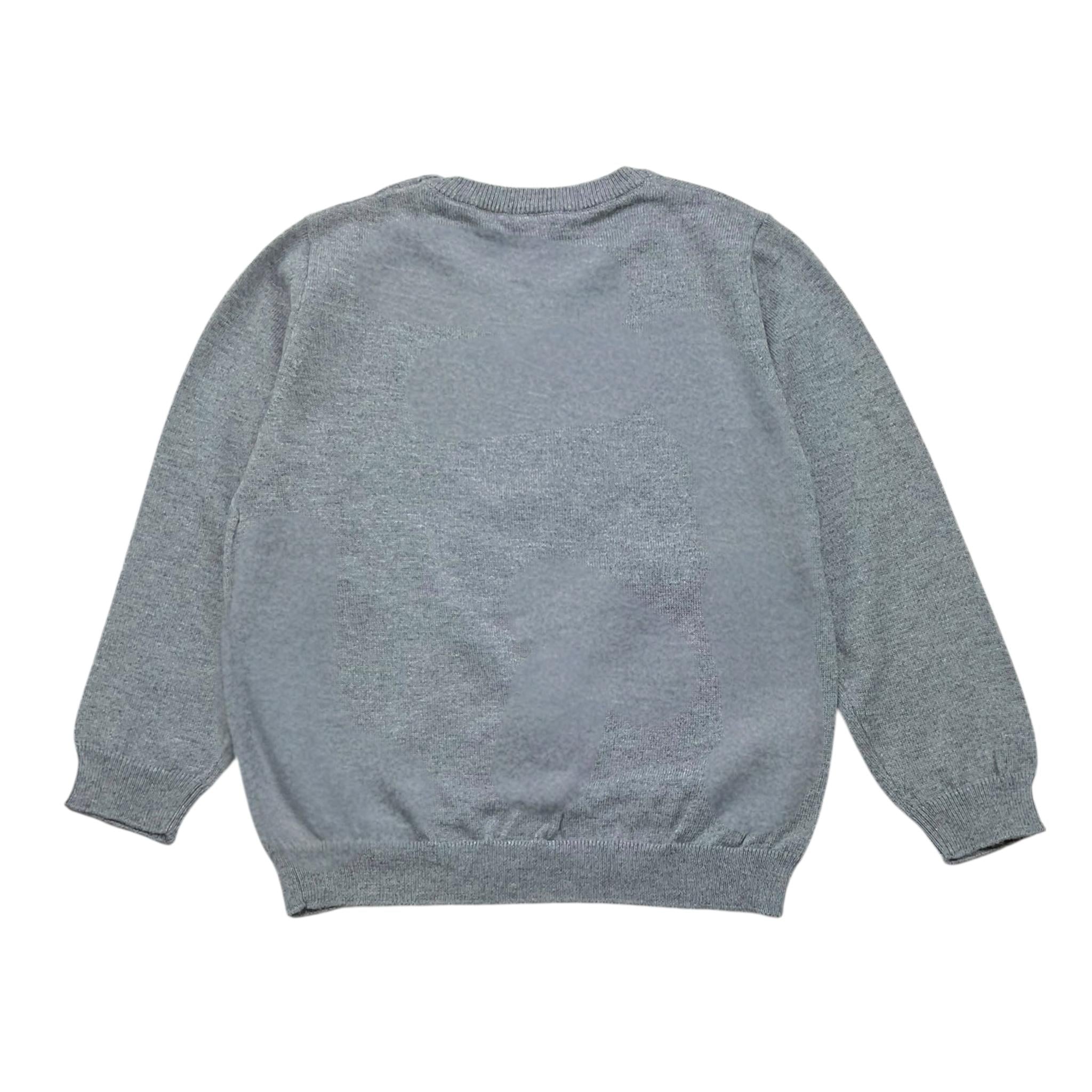 EMPORIO ARMANI maglia tinta unita girocollo Grigio per Bambino 8NHM92 GRIGIO EMPORIO ARMANI