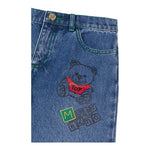 MOSCHINO jeans tinta unita con elastico in vita Blu per Bambino HUP07V BLU MOSCHINO