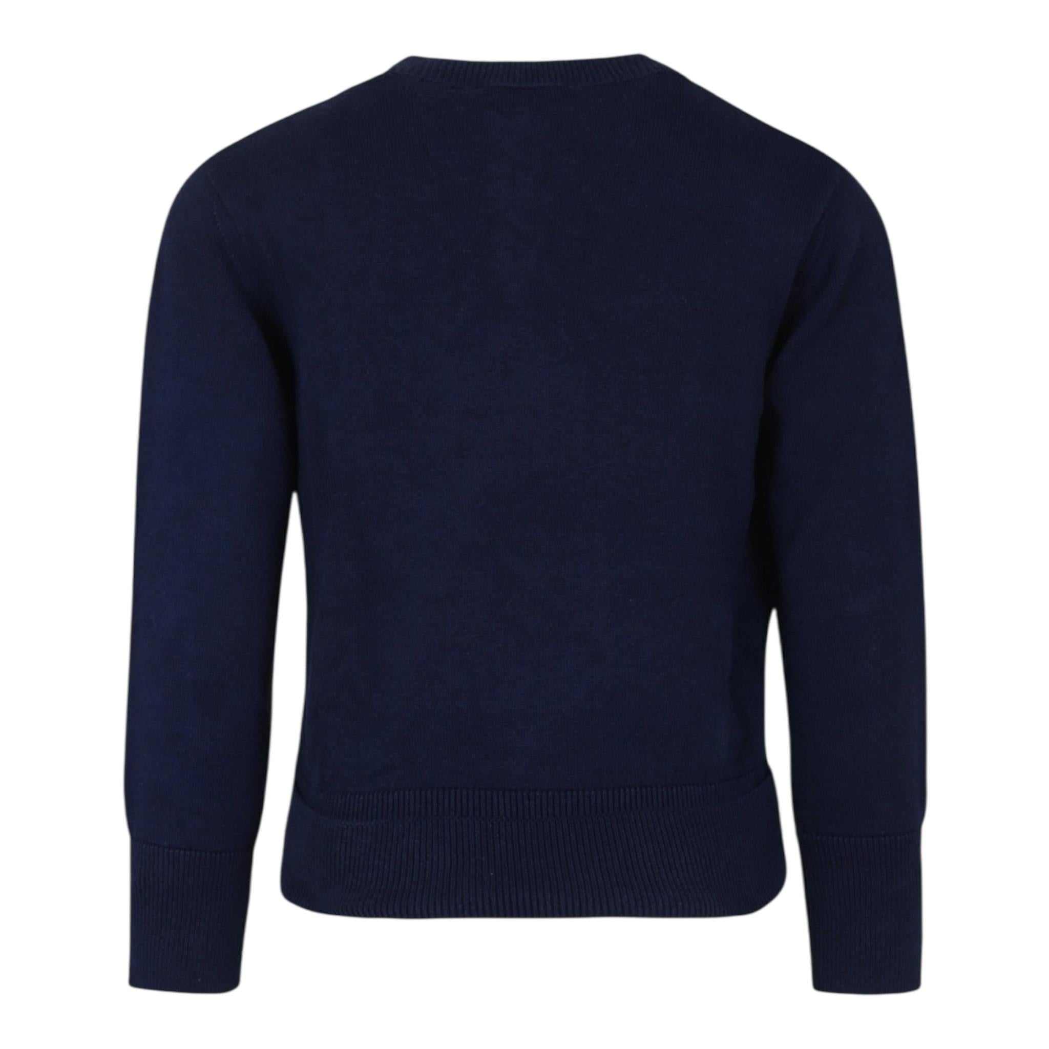 DSQUARED2 maglia tinta unita con stampa e scollo a v Blu per Bambino DQ2600 BLU DSQUARED2