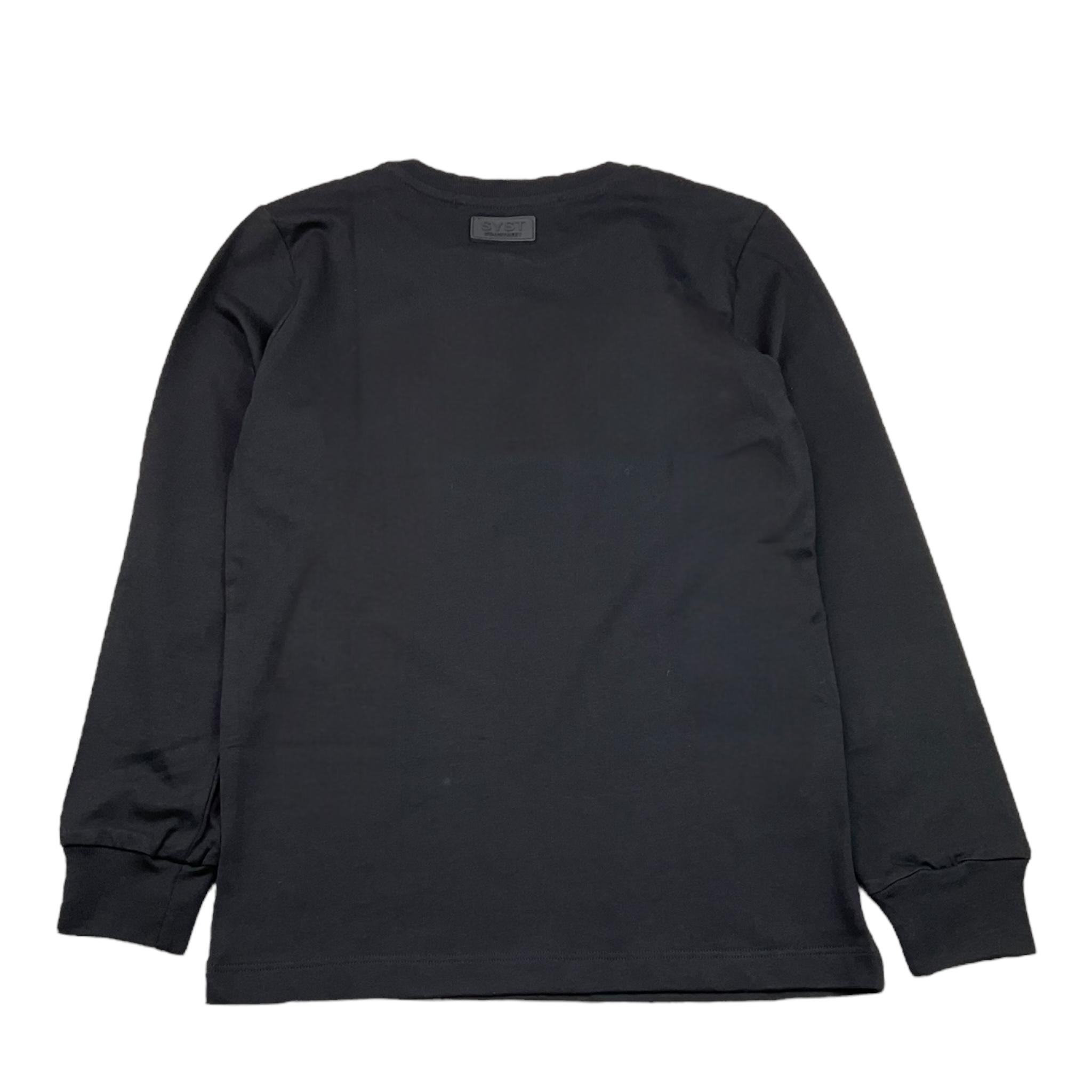STAY STREET shirt girocollo tinta unita con stampa Nero per Bambino TB804ML NERO STAY STREET