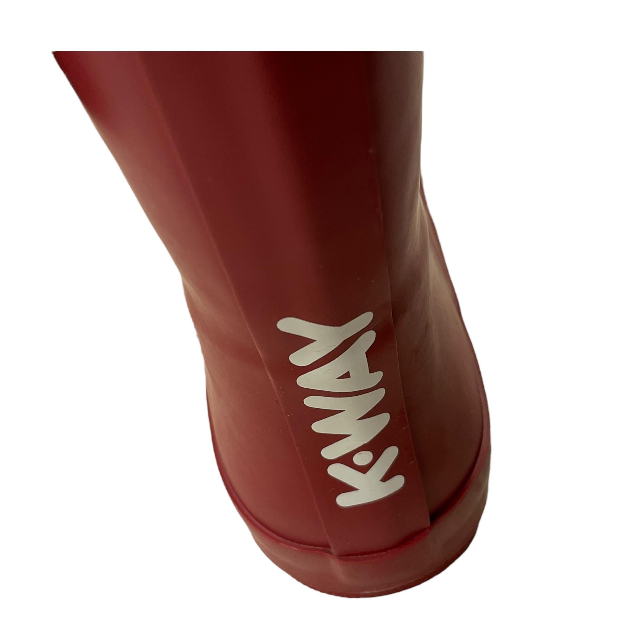 K-WAY stivali impermeabili tinta unita con logo Rosso per Bambino K314845W ROSSO K-WAY