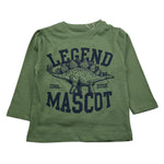 LOSAN shirt girocollo tinta unita con stampa Verde per Neonato 51030792019015 VERDE LOSAN