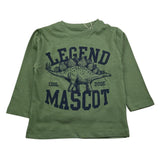 LOSAN shirt girocollo tinta unita con stampa Verde per Neonato 51030792019015 VERDE LOSAN