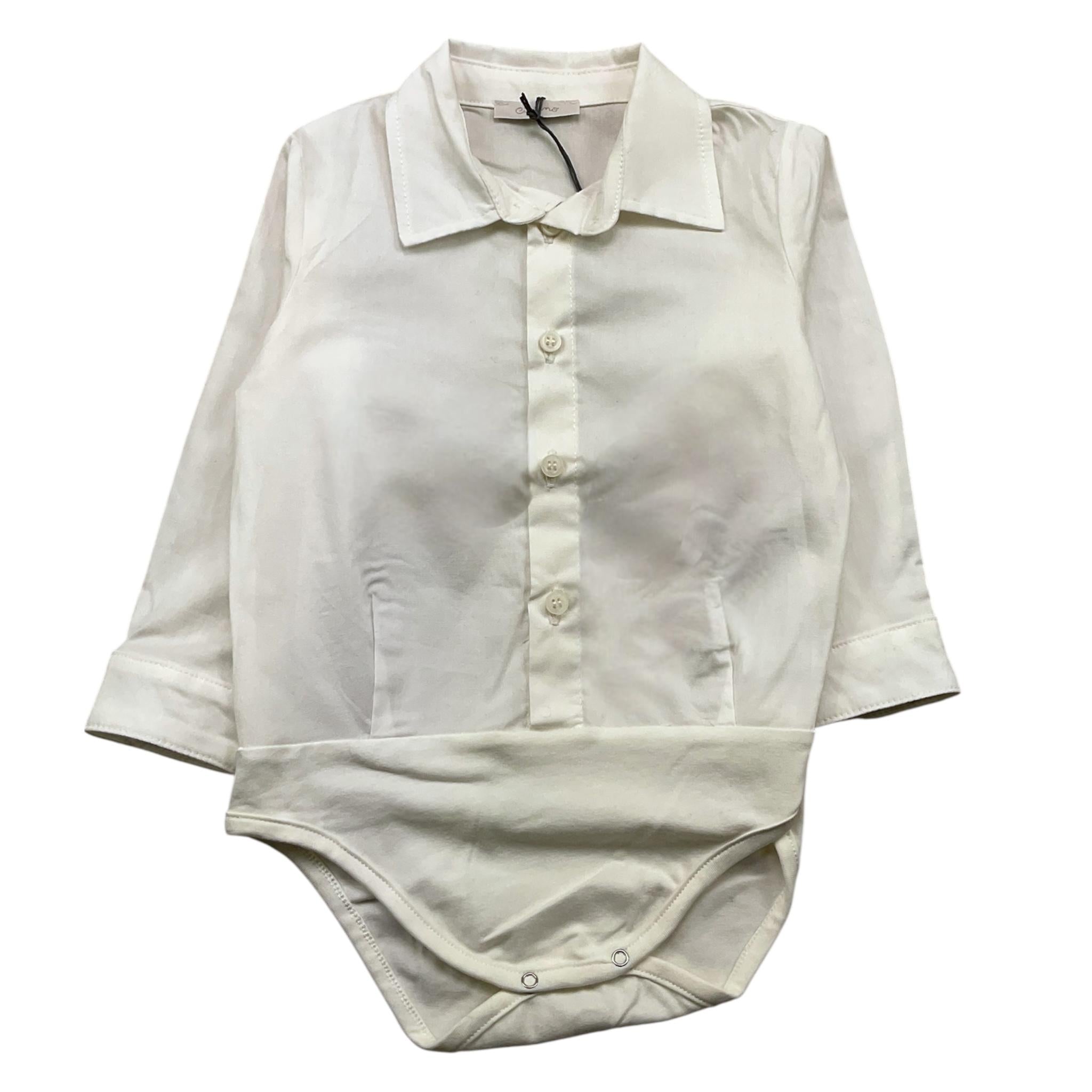 CICCINO camicia modello body tinta unita Panna per Neonato CCB0331X PANNA CICCINO