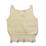 VICOLO top tinta unita giromanica Panna per Bambina 3141TOPW00111X PANNA VICOLO