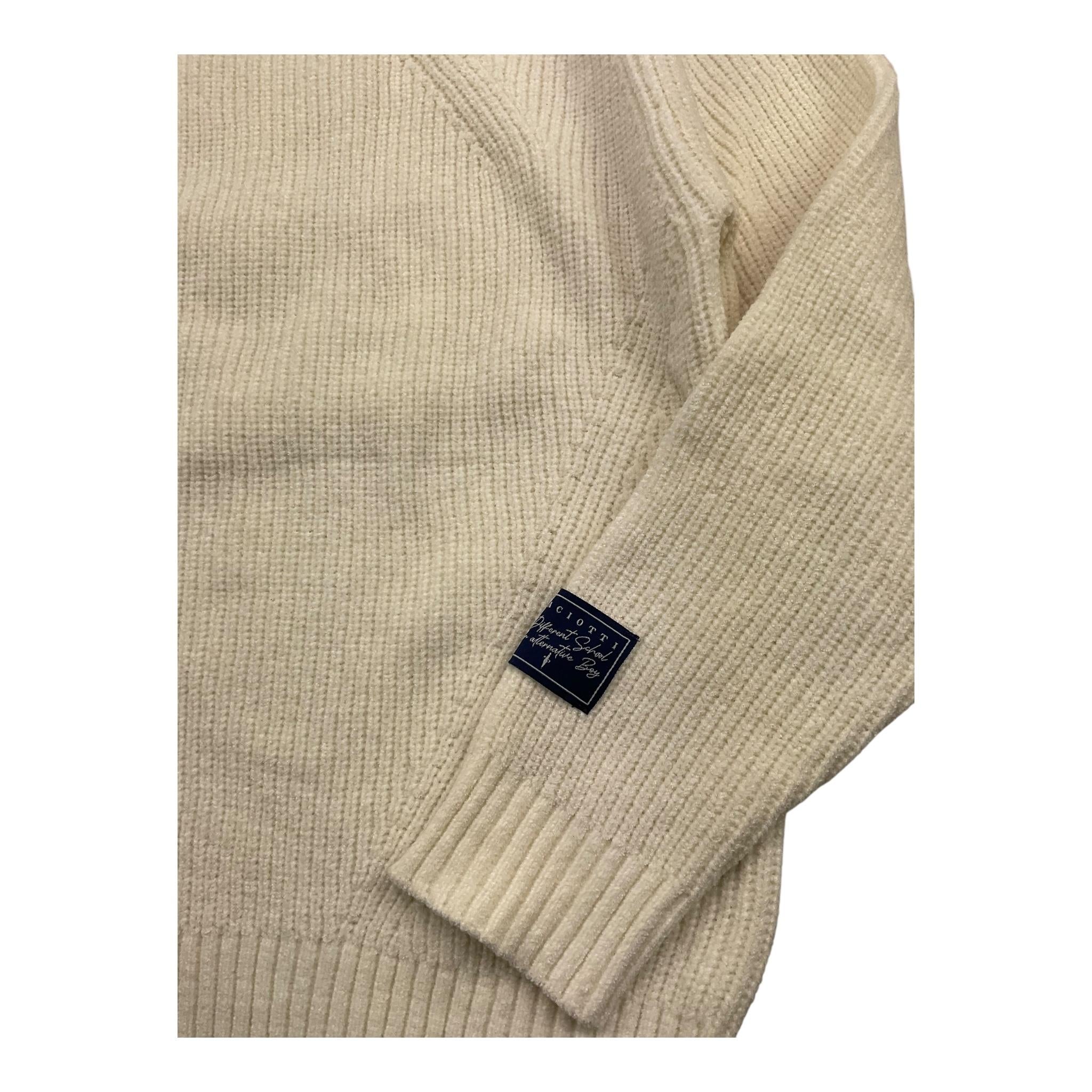 CESARE PACIOTTI maglia girocollo tinta unita Panna per Bambino MGP5354B PANNA CESARE PACIOTTI