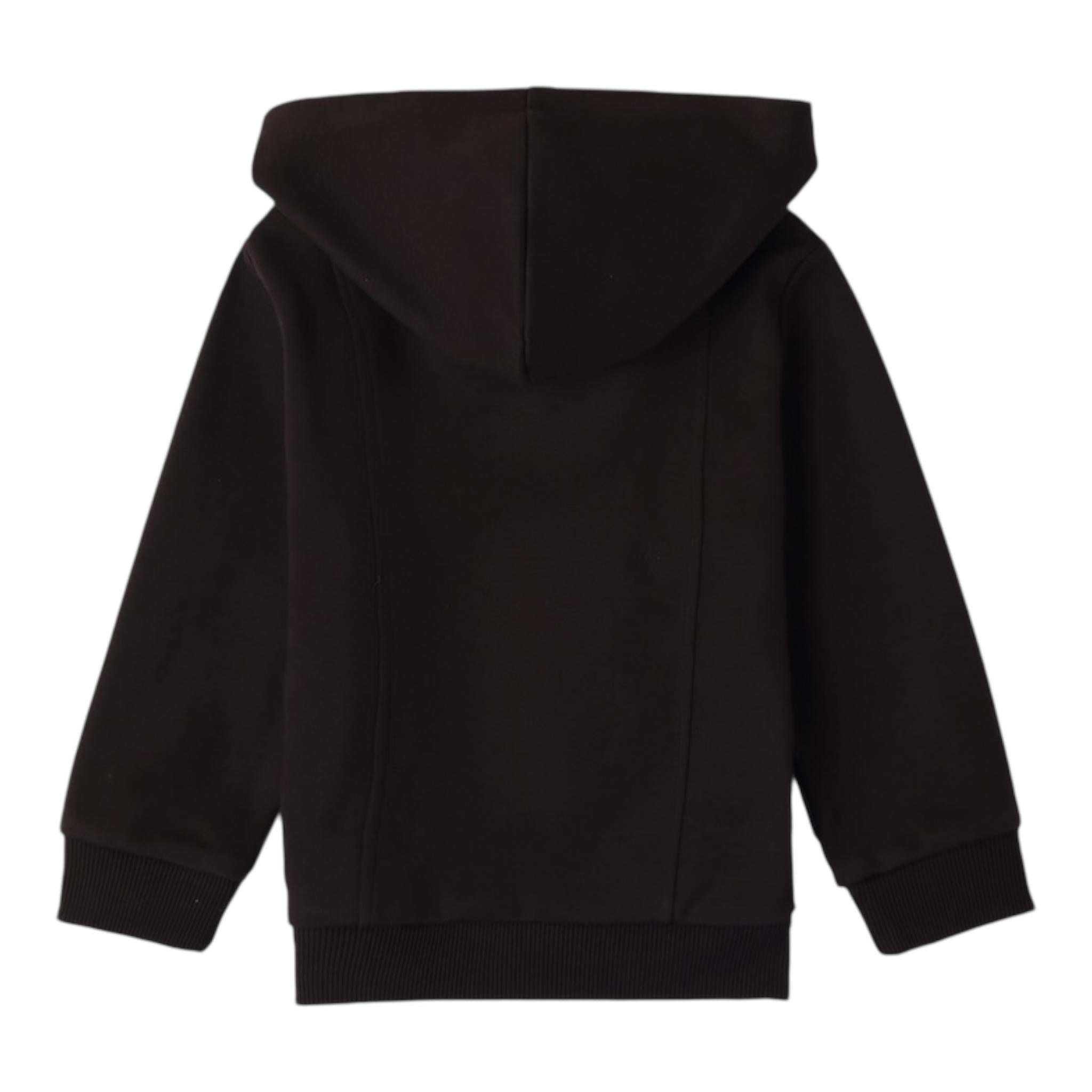 SARABANDA felpa tinta unita con zip e cappuccio Nero per Bambino 0A137 NERO SARABANDA