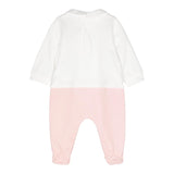 MOSCHINO tutina bicolore manica lunga con stampa orso Bianco/rosa per Neonata MUY06Z BIANCO/ROSA MOSCHINO