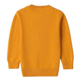 I DO maglia girocollo tinta unita cn ricamo dinosauro Senape per Neonato 4A416 SENAPE I DO