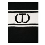 TWINSET maglia girocollo tinta unita con frange Nero per Bambina 242GJ3163XXXX NERO TWINSET