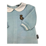 MOSCHINO set tutina-cappello tinta unita Azzurro per Neonato MUY08K AZZURRO MOSCHINO