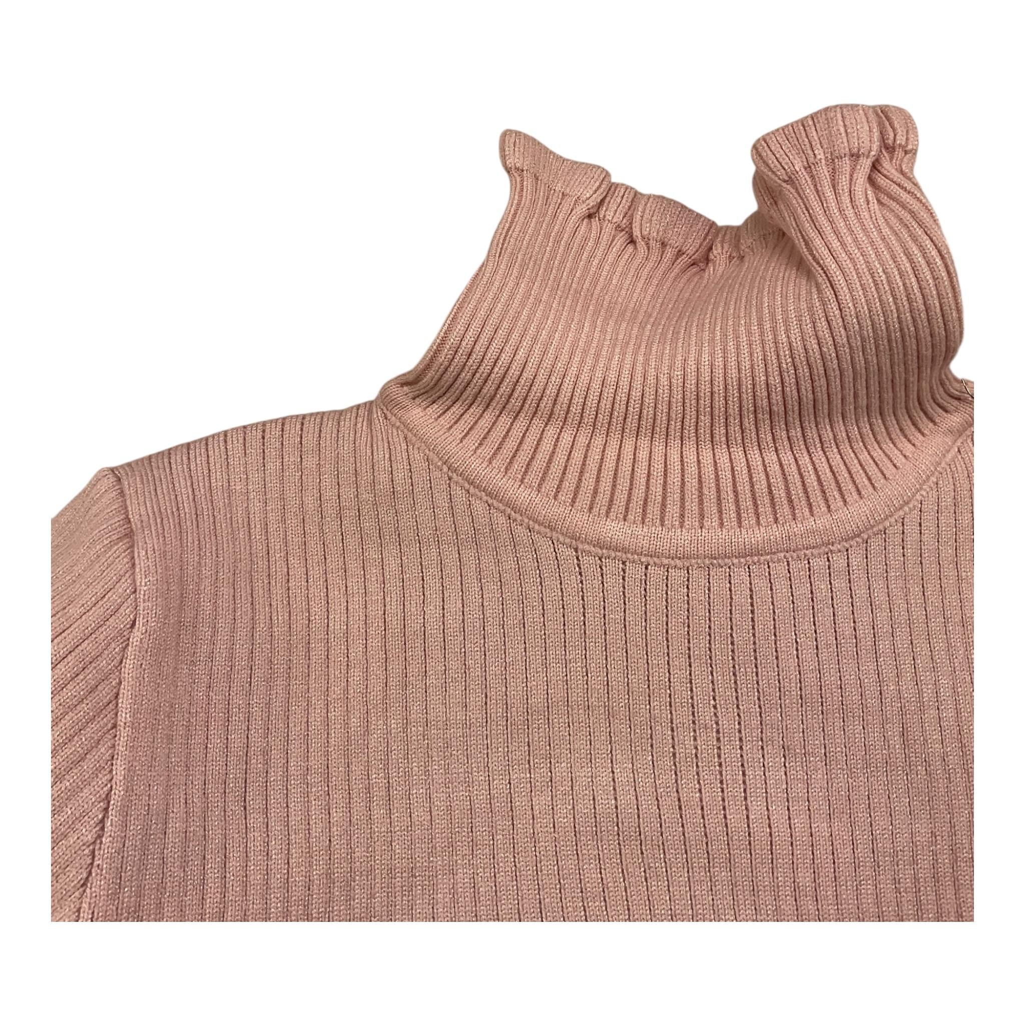 SMILE YES maglia tinta unita collo alto Rosa per Bambina BA963 ROSA SMILE YES
