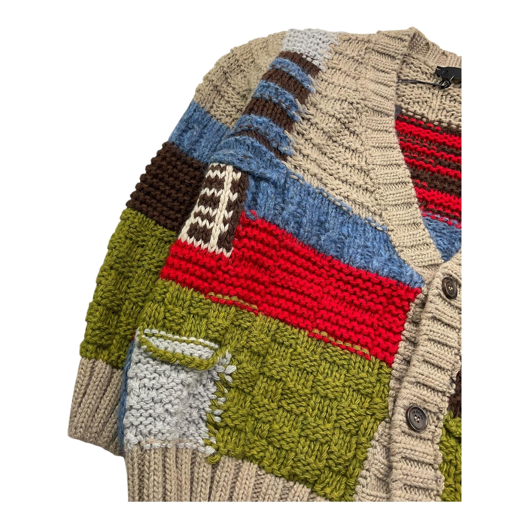 I'M BRIAN cardigan scollo a v multifantasia Multicolor per Bambino MA3019J MULTICOLOR I'M BRIAN