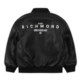 JOHN RICHMOND giubbin tinta unita in ecopelle con zip Nero per Bambino 24172GB NERO JOHN RICHMOND