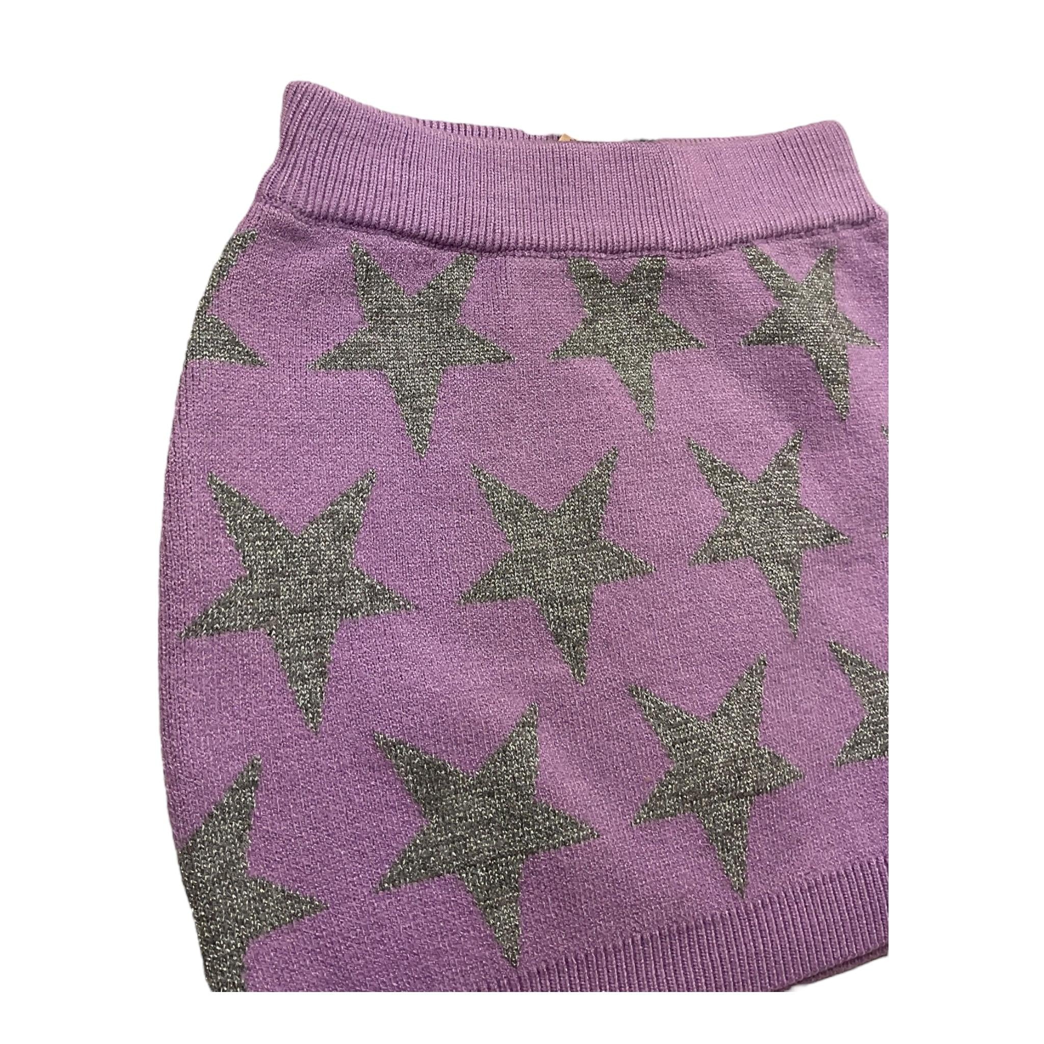 MARC ELLIS gonna in maglia tinta unita con stelle Lilla per Neonata JMNSK15555 LILLA MARC ELLIS