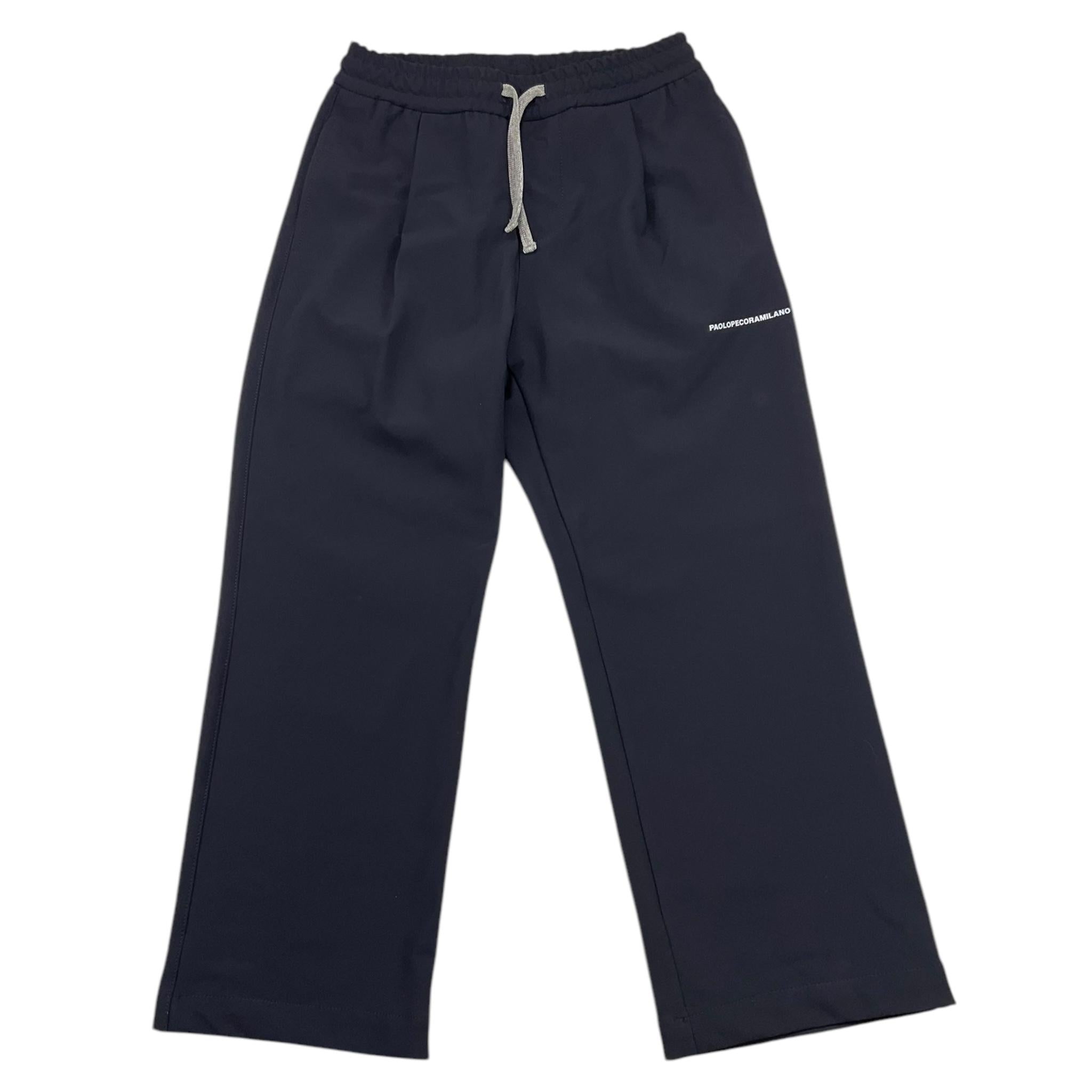 PAOLO PECORA pantalone tinta unita con elastico in vita Blu per Bambino PP4155 BLU PAOLO PECORA