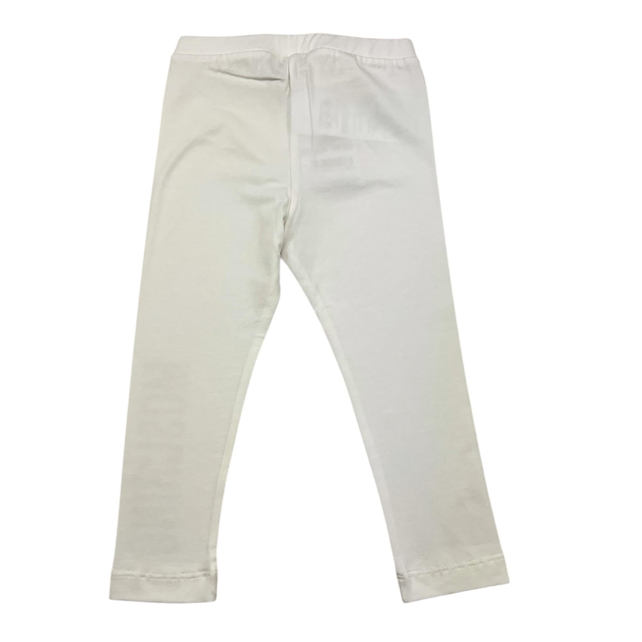 MOSCHINO leggins tinta unita con stampa logo Bianco per Neonata MDP03A BIANCO MOSCHINO
