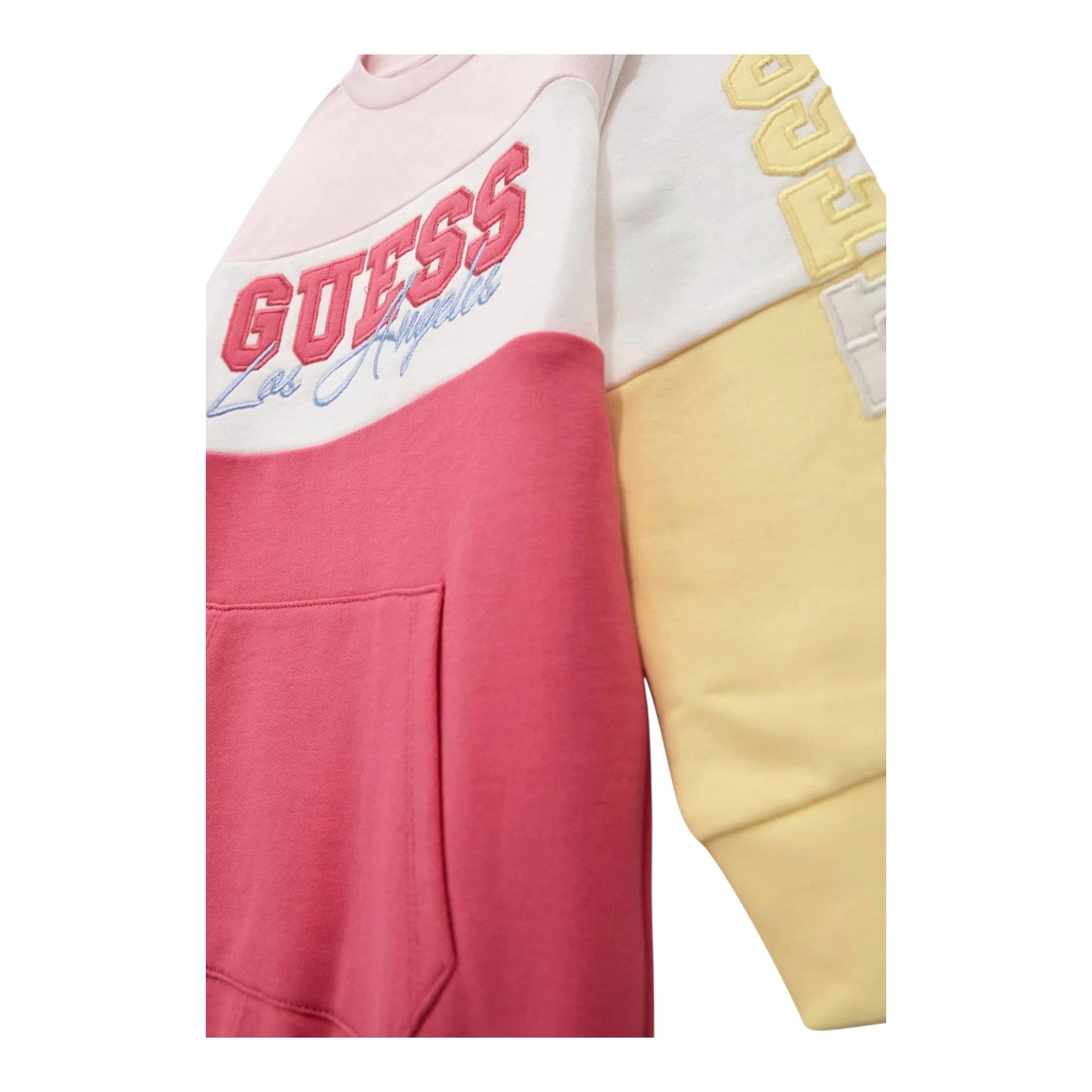 GUESS abito manica lunga girocollo multicolor con logo Multicolor per Neonata A4YK01KA6R3 MULTICOLOR GUESS