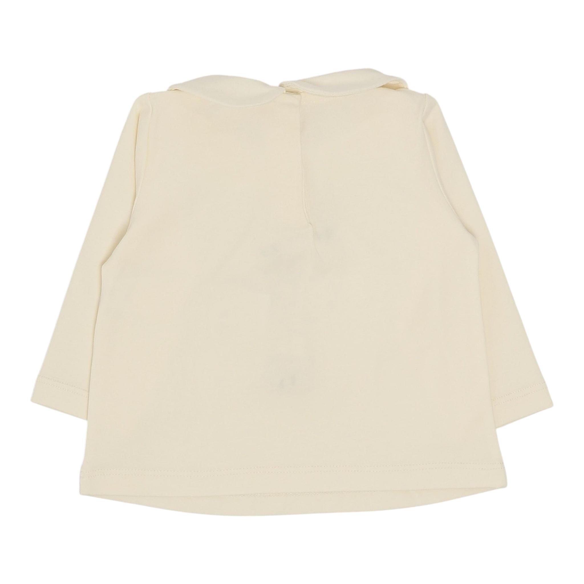 LIU JO shirt girocollo tinta unita con stampa in contrasto Panna per Neonata HF4078XX PANNA LIU JO